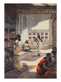 Famous Library of Kinf Ashur-Bani-Pal, at Nineveh, Illustration 'Hutchinson's History of Nations' Giclee Print by Fernand Le Quesne