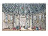 Interior View of the Elegant Music Room in Vauxhall Gardens, engraved by H. Roberts, 1752 reproduction procédé giclée par Samuel Wale