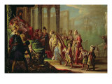 Solomon and the Queen of Sheba, or Esther before Ahasuerus, 1624 reproduction procédé giclée par Claude Vignon