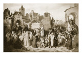 Leopold Vi Entering Vienna, 1219 Giclee Print by Josef Mathias Trenkwald