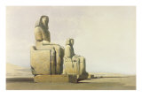 Thebes, December 4th 1838, Plate 12 from Volume I of 'Egypt and Nubia', Engraved by Louis Haghe reproduction procédé giclée par David Roberts