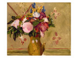 Flowers, after Cezanne reproduction procédé giclée par Odilon Redon