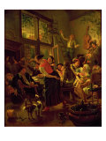 Family Meal Lámina giclée por Jan Havicksz Steen