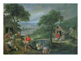 Parable of the Good Shepherd, c.1580-90 Giclee Print by Marten van Valckenborch