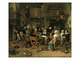 The Christening Feast, 1668 Giclee Print by Jan Havicksz Steen