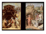 The Adoration of the Shepherds, and The Dead Christ, c.1490 Giclee Print by Ercole de Roberti