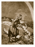 Roger Bacon Studying a Rainbow Giclee Print by Dudley C. Tennant