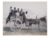 A Crowded Wagon Drawn by a Mule, Palermo, Sicily, c.1880 Reproduction procédé giclée par Giorgio Sommer