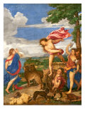 Bacchus and Ariadne, 1520-23 reproduction procédé giclée par Titian (Tiziano Vecelli) 