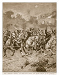 The 'stirrup-Charge' of the Scots Greys and Highlanders at St. Quentin, 1914-19 Impressão giclée por Richard Caton Woodville