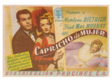 The Lady Is Willing, Spanish Movie Poster, 1942 Lámina giclée The Lady Is Willing, Spanish Movie Poster, 1942 Lámina giclée