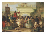 The Charlatan Giclee Print by Giandomenico Tiepolo