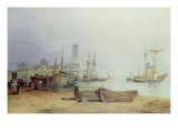 Low Lights, North Shields Giclee Print by Thomas Miles Richardson