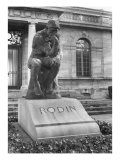 Statue of the Thinker on Auguste Rodin's Tomb in the Park of Villa des Brillants Giclee Print by Auguste Rodin