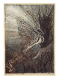 The Frolic of the Rhinemaidens, illustration from 'The Rhinegold and the Valkyrie', 1910 Giclee Print by Arthur Rackham
