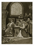 Murderers of Becket Depart on Errand, Illustration from 'Hutchinson's Story of British Nation' Giclee Print by Richard Caton Woodville