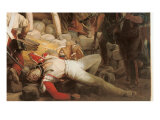 Fighting at the Hotel De Ville, 28th July 1830, 1833 reproduction procédé giclée par Jean Victor Schnetz