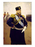 Portrait of Tsar Alexander III, 1900 Giclee Print by Valentin Aleksandrovich Serov