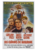 The Guns of Navarone, Argentine Movie Poster, 1961 Lámina giclée
