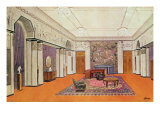 Salon for an Ambassador, Project for the Exposition des Arts Decoratifs in 1925 Giclee Print by Henri Rapin