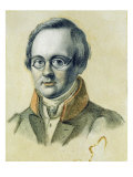 Portrait of Anton A. Delvig, 1830 Giclee Print by Valerian Platonovich Langer