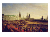 Military Parade During the Coronation of Alexander Ii in Moscow Kremlin on 18th February 1855, 1856 Giclee Print by Gustav Schwarz