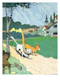 Illustration from 'Le Roman de Renard', c.1900 reproduction procédé giclée par Benjamin Rabier