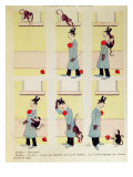 Darwin's Theory in Reverse, the Monkey's Descent from Man, 1901 reproduction procédé giclée par Benjamin Rabier
