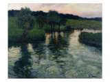 Landscape with a River Giclee Print by Fritz Thaulow