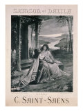 Poster Advertising 'Samson and Dalila', opera by Camille Saint Saens Giclee Print by Georges Rochegrosse