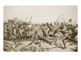 The Battle of Abu Klea, 17th January 1885, Illustration from 'Hutchinsons History of the Nations',  Giclee Print by William Barnes Wollen