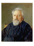 Portrait of Nikolay Leskov Giclee Print by Valentin Aleksandrovich Serov
