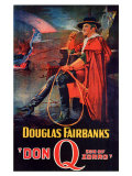 Don Q Son of Zorro, 1925 Giclée-Druck