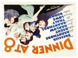 Dinner at Eight, UK Movie Poster, 1933 Reproduction procédé giclée