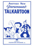 Talkartoon, 1931 Lámina giclée