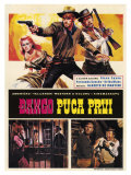 Django Shoots First, Yugoslavian Movie Poster, 1966 Giclée-tryk