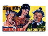 Dancing Masters, Belgian Movie Poster, 1943 Giclée-tryk Dancing Masters, Belgian Movie Poster, 1943 Giclée-tryk
