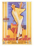 Mr. Hulot's Holiday, French Movie Poster, 1953 - Giclee Baskı