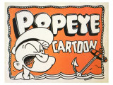 Popeye Cartoon, 1937 Giclee Print