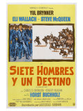 The Magnificent Seven, Argentine Movie Poster, 1960 Lámina giclée The Magnificent Seven, Argentine Movie Poster, 1960 Lámina giclée