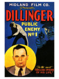 Dillinger- Public Enemy No. 1 Giclée-tryk Dillinger- Public Enemy No. 1 Giclée-tryk