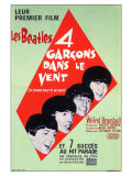 A Hard Day's Night, French Movie Poster, 1964 Giclée-tryk A Hard Day's Night, French Movie Poster, 1964 Giclée-tryk