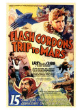 Flash Gordon en Marte Lámina giclée