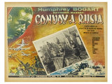 Action in the North Atlantic, Russian Movie Poster, 1943 Giclée-tryk