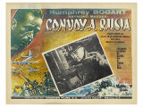 Action in the North Atlantic, Russian Movie Poster, 1943 Giclée-tryk