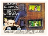 Rear Window, UK Movie Poster, 1954 Wydruk giclee