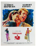 Two for the Road, French Movie Poster, 1967 Lámina giclée