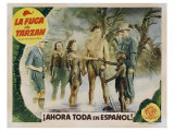 Tarzan Escapes, Spanish Movie Poster, 1936 Lámina giclée Tarzan Escapes, Spanish Movie Poster, 1936 Lámina giclée