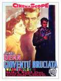 Rebel Without a Cause, Italian Movie Poster, 1955 Lámina giclée