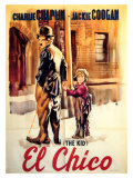 The Kid, Spanish Movie Poster, 1921 Lámina giclée